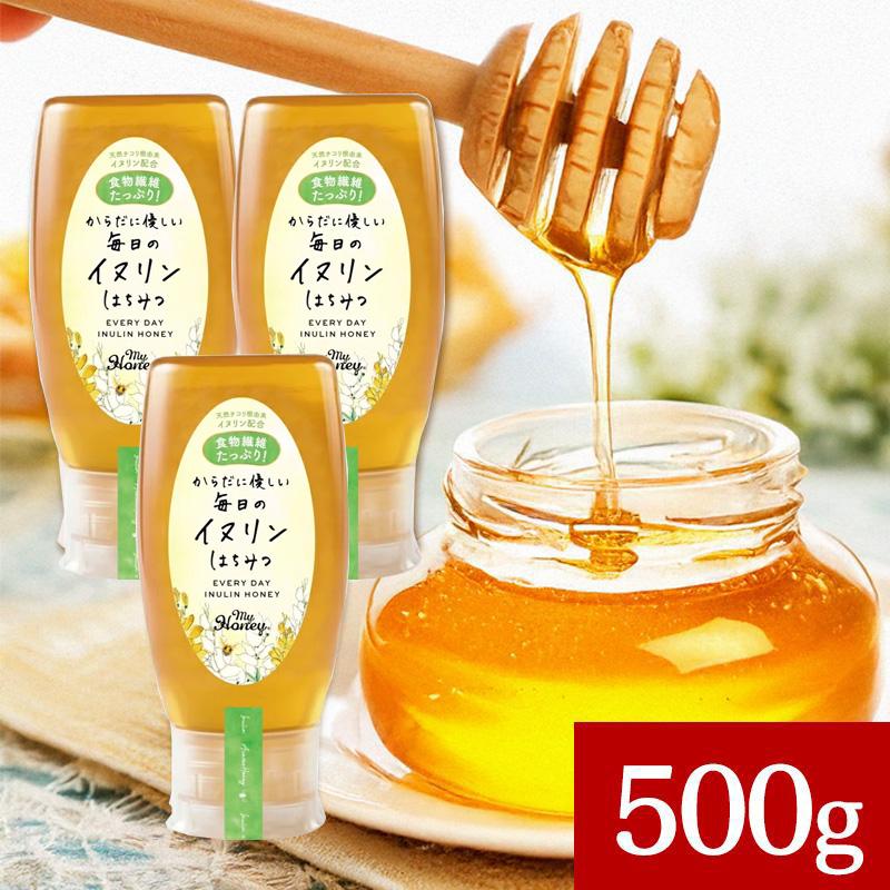 MYHONEY からだに優しい毎日のイヌリンはちみつ 500g 3本セット