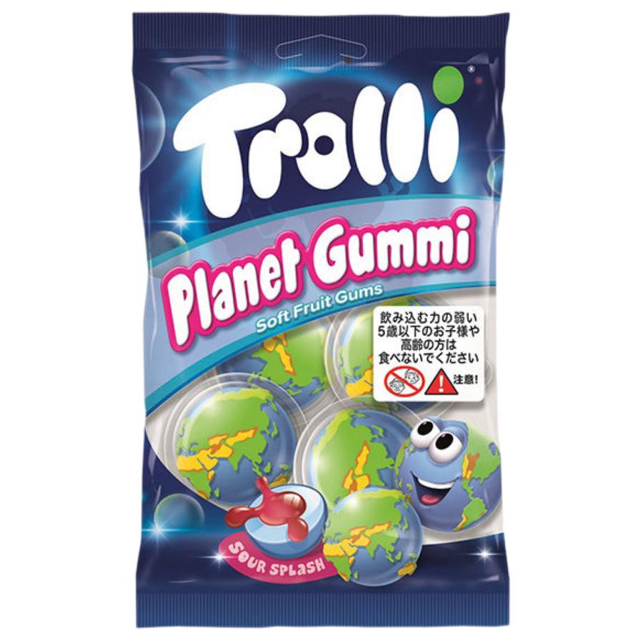 Trolli トローリ プラネット グミ 75g 4個入り 地球グミ 正規輸入品
