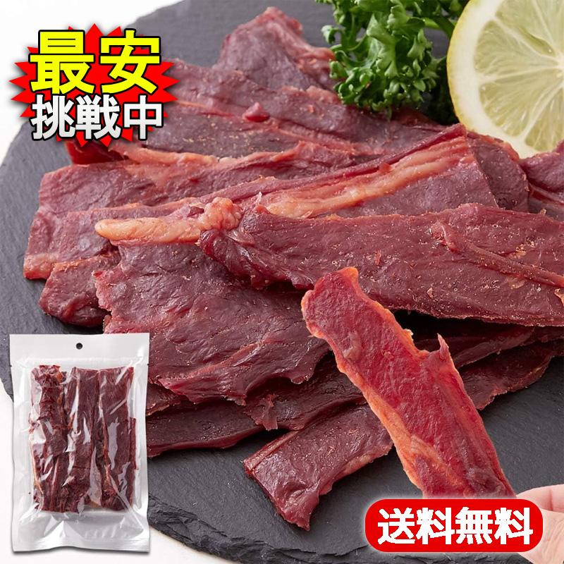 天然生活 甘辛風味 馬刺し風ジャーキー 160g 国産 桜肉 ジャーキー おつまみ 珍味 の商品画像