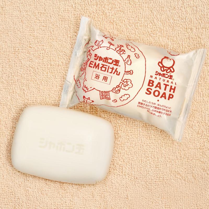 シャボン玉石けん EM化粧石けん 浴用 100g 固形石鹸 ボディ用 洗顔