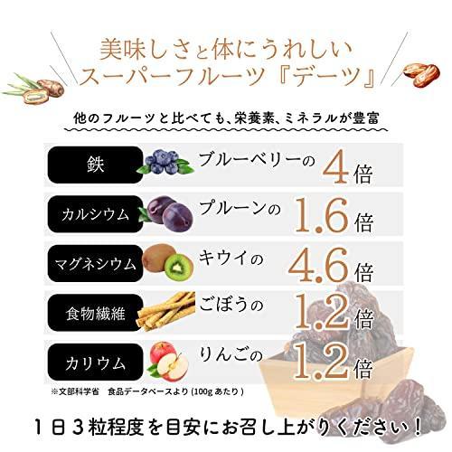 デーツクラウン デーツ クナイジ種 1kg 濃厚な甘さ ナツメヤシ 無添加 砂糖不使用 非遺伝子組換え ドライフルーツ スーパーフード｜vape-land｜05