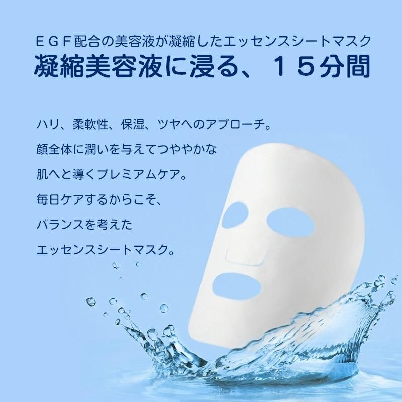 ダーマル シートマスク フェイスパック レッツスキン10種100枚 EGF配合 プレミアムフェイスマスク Dermal Lets Skin｜vape-land｜02