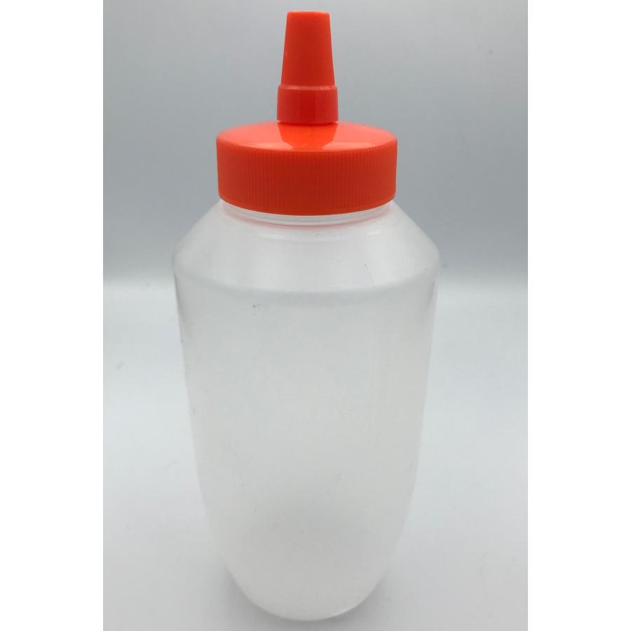 はちみつ容器 740ml (オレンジキャップ) ストレート型 業務用