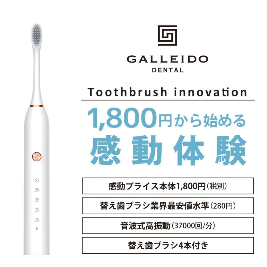 SALE／67%OFF】 GALLEIDO ガレイド 電動歯ブラシ 替え歯ブラシ29本