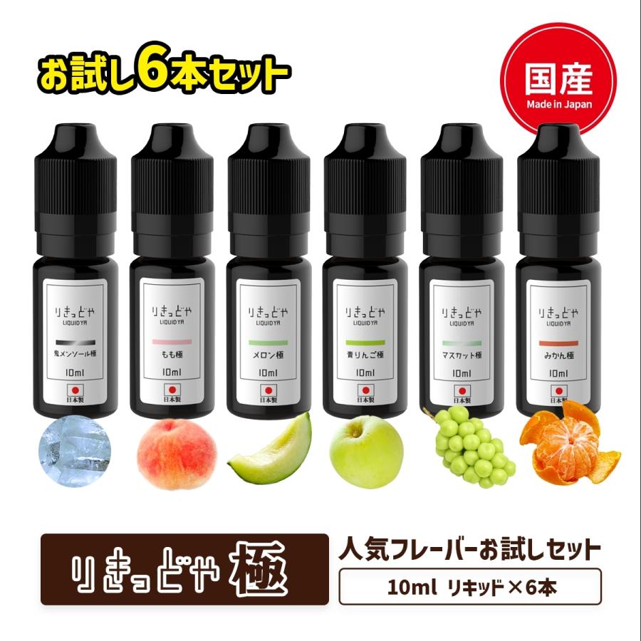 ベプログ 電子たばこ りきっどや 極シリーズ 10ml 6本セット り