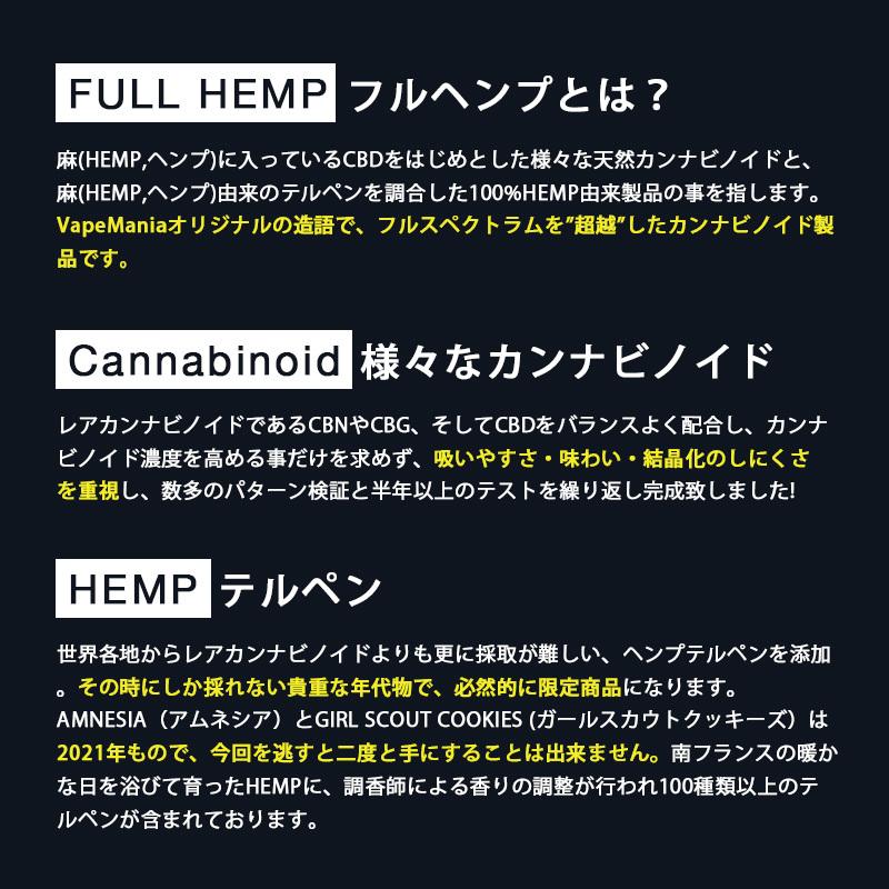 CBD CBN CBG リキッド FULLHEMP 85% カートリッジ 1ml 2本セット 高
