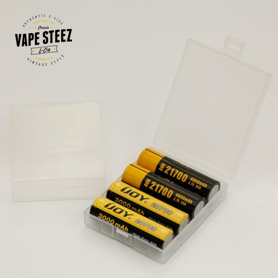 電子タバコ アクセサリー Plastic Storage Case for 20700/21700 Battery 4個分収納 (単品) batterycase4setVAPE