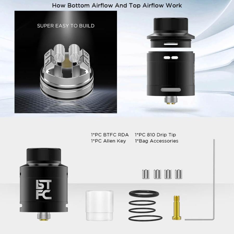 Augvape Btfc Rda 電子タバコ アトマイザー 25mm 爆煙 フレーバーチェイサー Bf対応 Btfc Rda Vape Steez 通販 Yahoo ショッピング