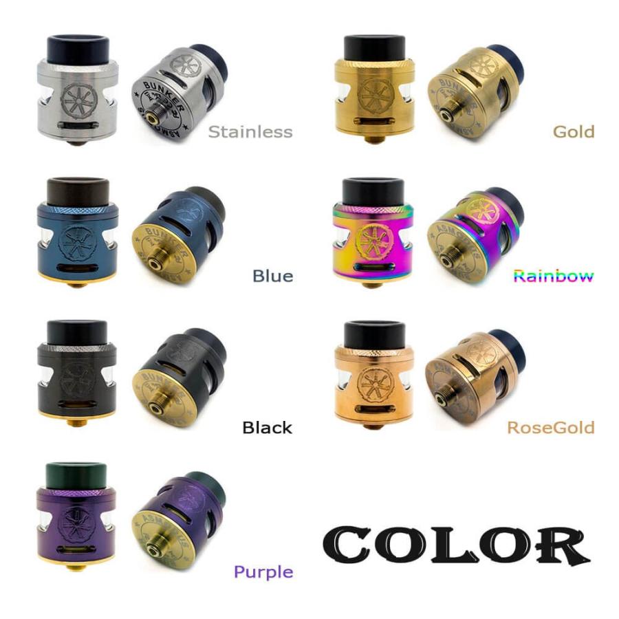 ( 送料無料 あすつく ) Asmodus Bunker RDA 24.5mm 電子タバコ アトマイザー RDA VAPE 味重視｜vapesteez｜03