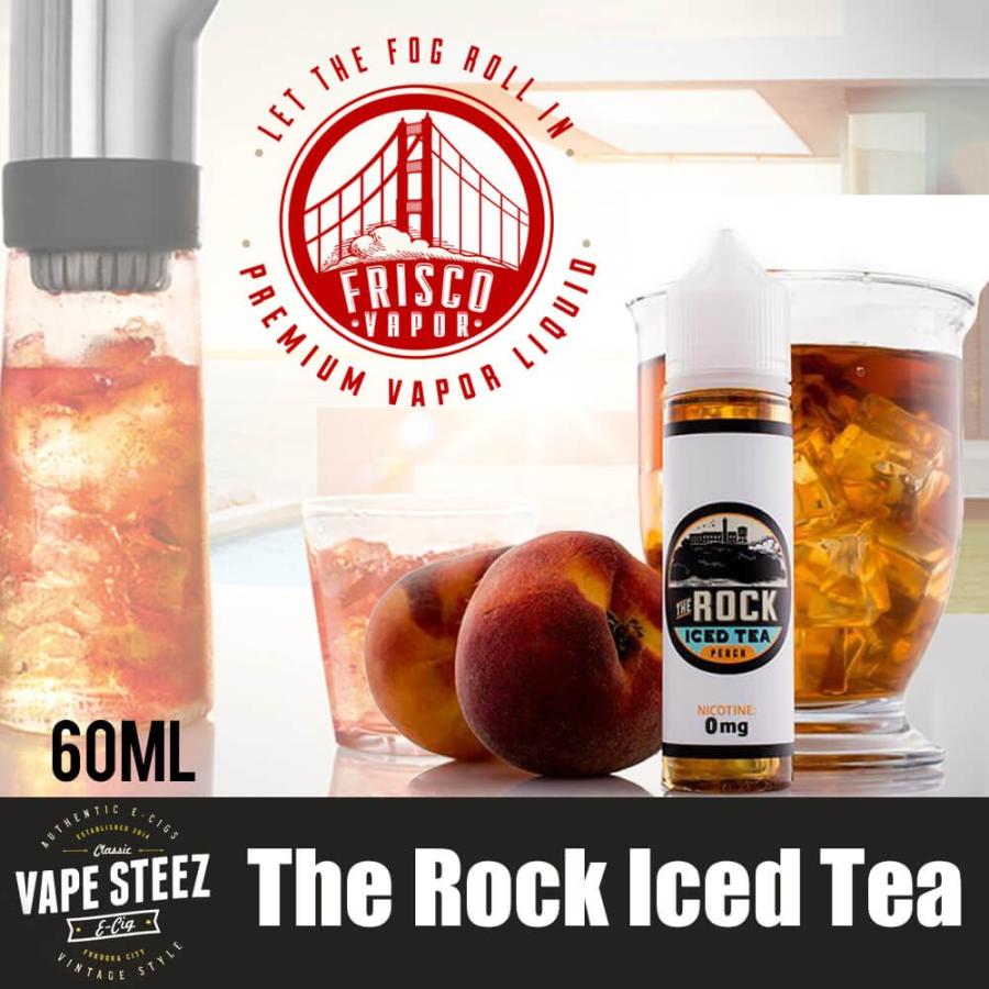( メール便で 送料無料 ) FRISCO VAPOR THE ROCK ICED TEA 60ml Peach Earl Grey Tea フリスコベイパー ザ ロック アイス ピーチ