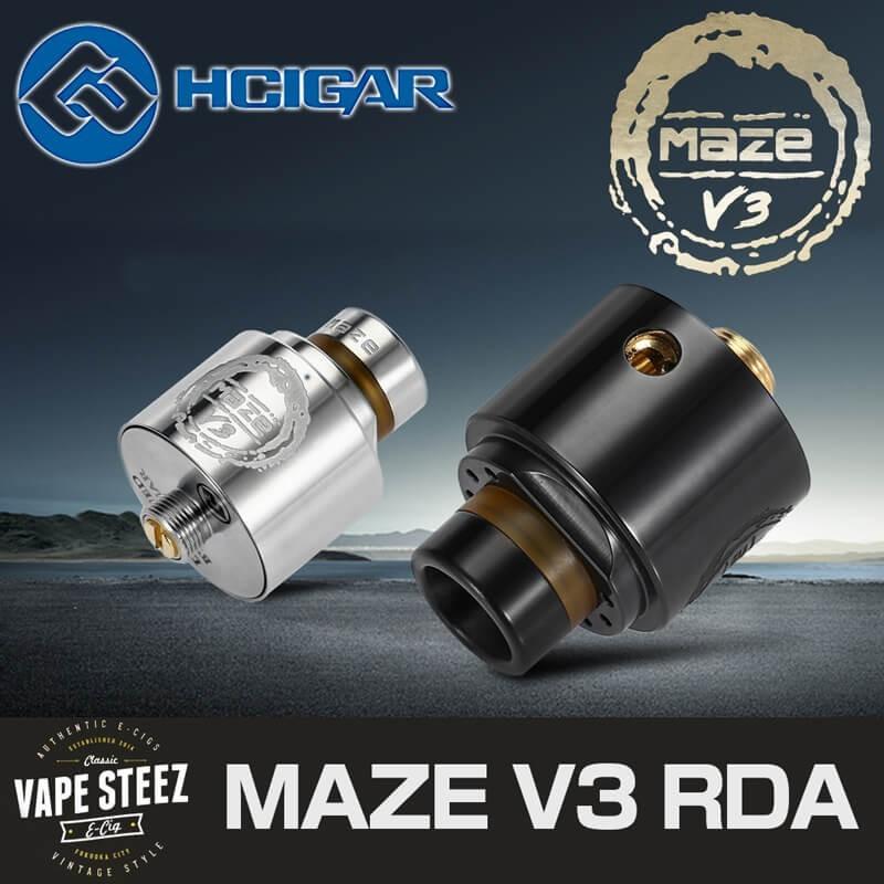 HCIGAR MAZE V3 RDA 22mm アトマイザー 電子タバコ ドリッパー リビルダブル｜vapesteez