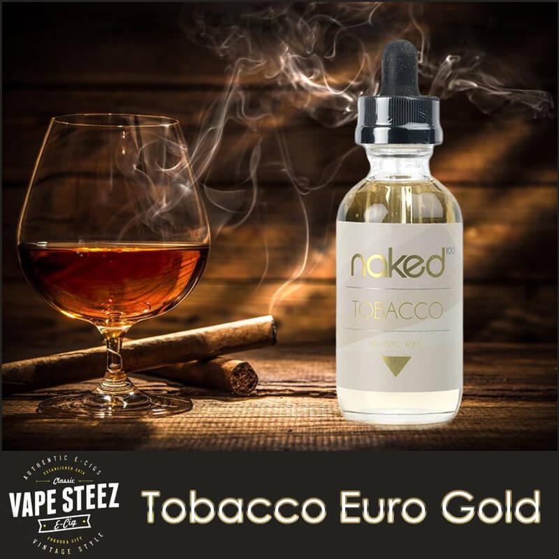 ( 送料無料 あすつく ) Naked100 Tobacco EURO GOLD 60ml ネイキッド ユーロゴールド 電子タバコ リキッド E-LIQUID フレーバー E-JUICE｜vapesteez