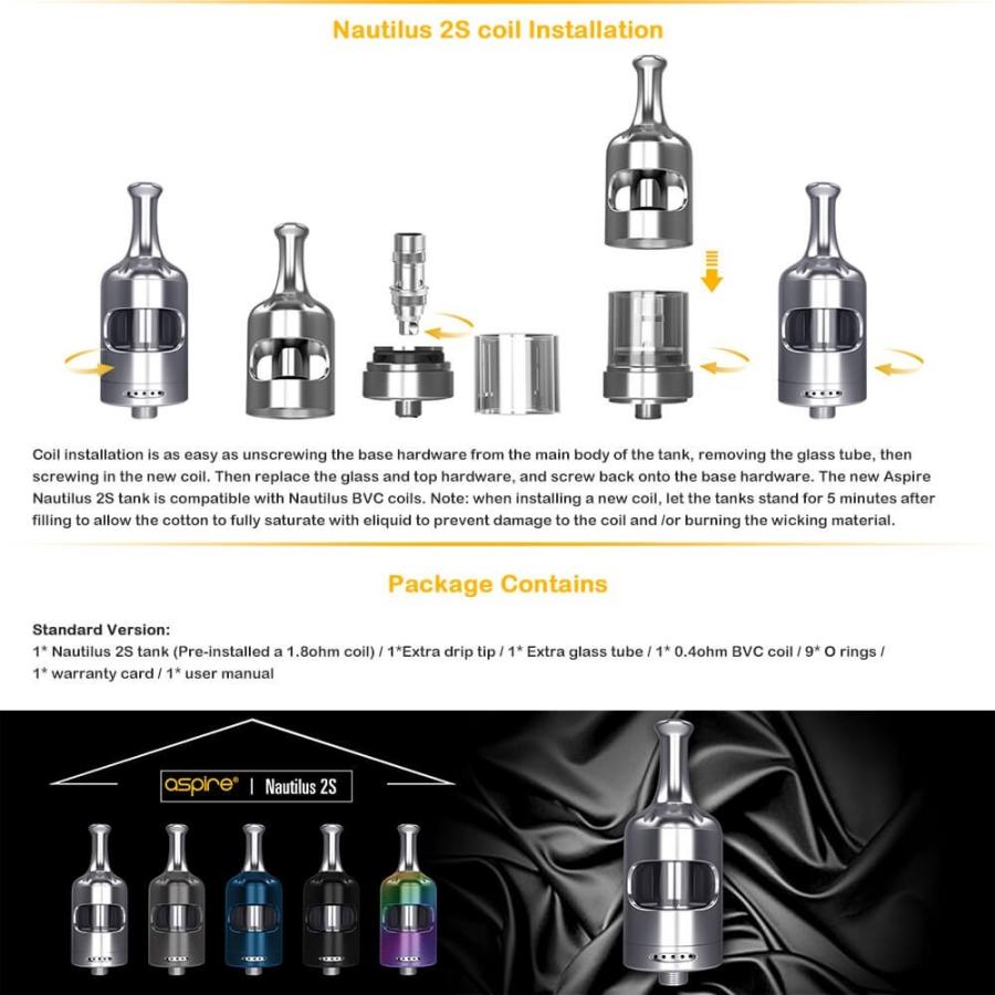 送料無料 あすつく Aspire Nautilus 2s Tank 23mm アスパイア ノーチラス Mtl 電子タバコ クリアロマイザー アトマイザー Vape Nautilus 2s Tank Vape Steez 通販 Yahoo ショッピング
