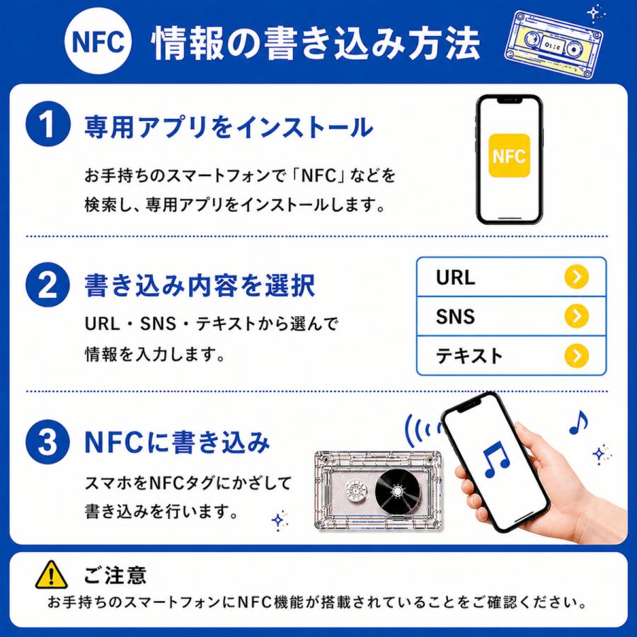 渋谷のイベントで限定配布されたNFC機能付きのカセット型のキーホルダー 2473755126.jpg?1735976820