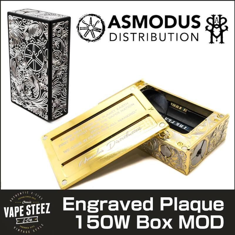 電子タバコ MOD ASMODUS Engraved Plaque 150W Box MOD VAPE 温度管理 