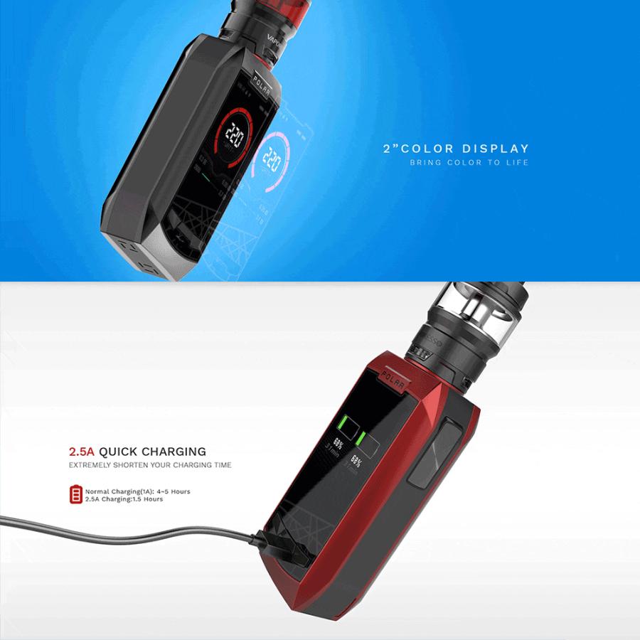 電子タバコ vape Vaporesso Polar スターターキット 220W TC Kit with Cascade Baby SE リキッド式 VAPE 爆煙｜vapesteez｜05