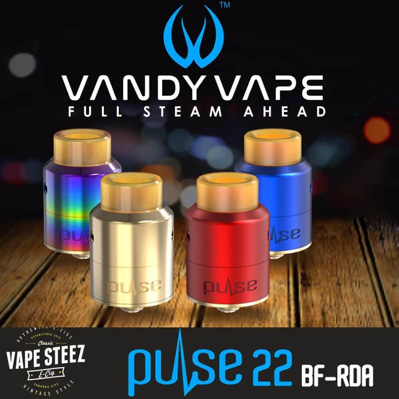 VANDY VAPE PULSE 22 BF-RDA / ボトムフィーダー パルス 直ドリ フレーバーチェイサー｜vapesteez