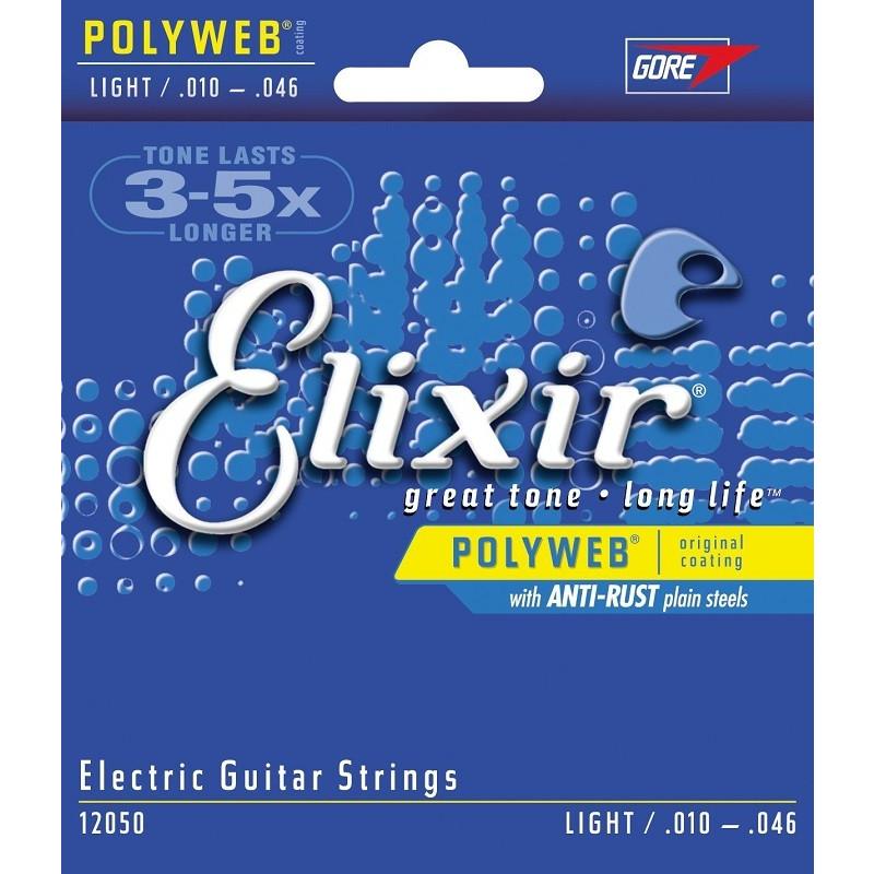 Elixir エリクサー エレキギター弦 POLYWEB Light .010-.046 #12050 _