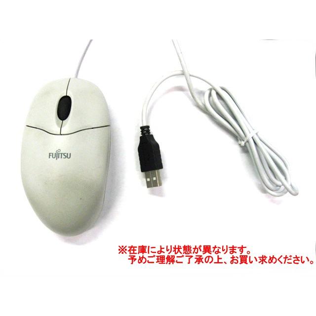 中古品)マウス Fujitsu/富士通 光学式USBマウス CP218058-01 ホワイト