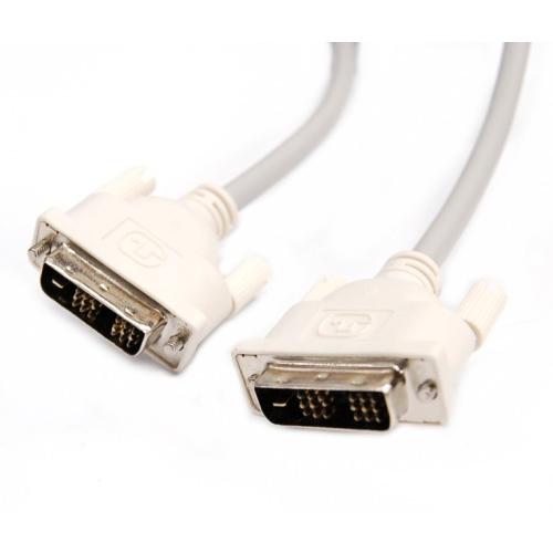 未使用品)シングルリンク DVI-Dケーブル 24(18)pin ホワイト 1.8m _ 
