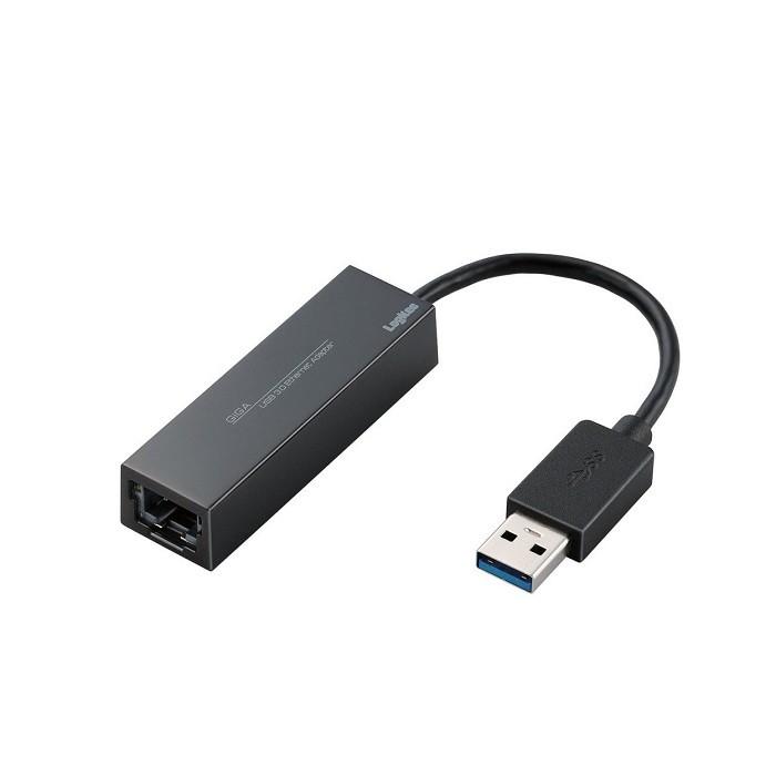 (中古品)ロジテック 有線LANアダプター Nintendo Switch 動作確認済 USB 3.0 ギガビット対応 LAN-GTJU3 _｜vaps