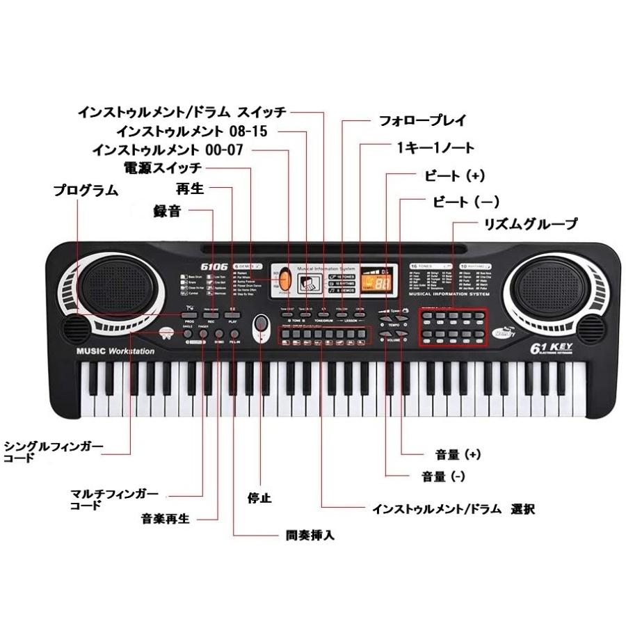 電子ピアノ　61鍵盤　ほぼ未使用 Amazon.co.jp: 電子ピアノ 電子キーボード 61鍵盤 初心者向け