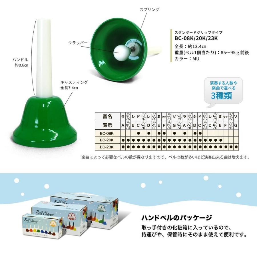 KC ベルコーラス ハンドベル 23音 セット BC-23K/MU マルチカラー __