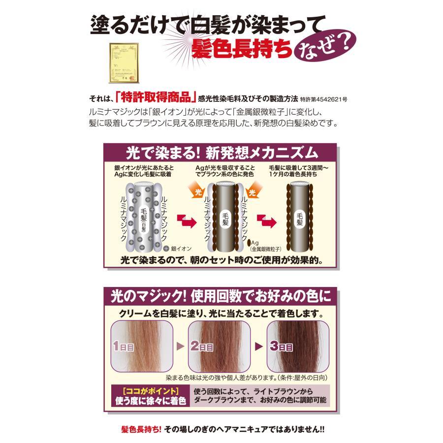 アウラ ルミナマジック SR 40g 光で白髪が染まるヘアクリーム ブラウン