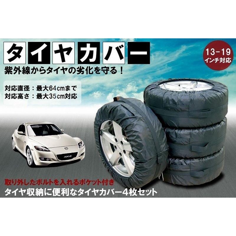 並行輸入品】13〜19インチ(直径64cmまで)対応 取っ手付きタイヤカバー