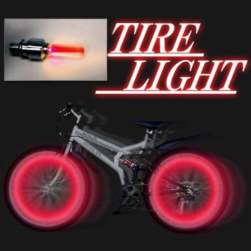 並行輸入品】☆自転車 キラキラ☆ 安全対策にも!タイヤライト 赤 2個