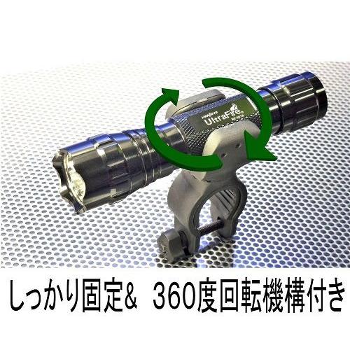 ラバー ライトマウント 23-28mm 最新LED フラッシュライト 自転車 取付用 _|vaps|02