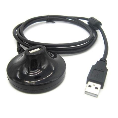 並行輸入品】卓上用 USB2.0延長ケーブル 1.5m ブラック スタンドタイプ