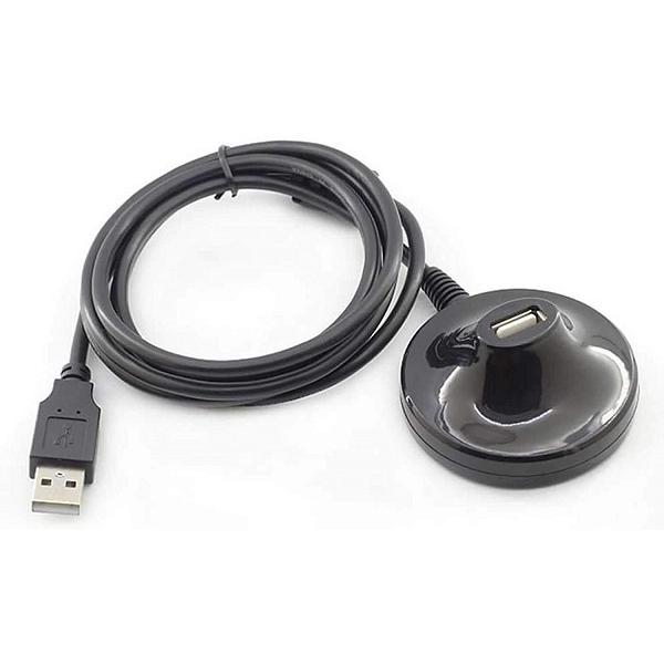 並行輸入品】卓上用 USB2.0延長ケーブル 1.5m ブラック スタンドタイプ