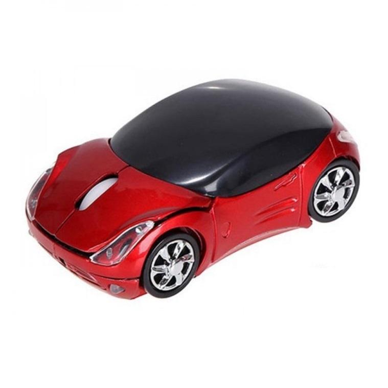 並行輸入品】車デザイン USB ワイヤレス 光学マウス レッド 無線マウス