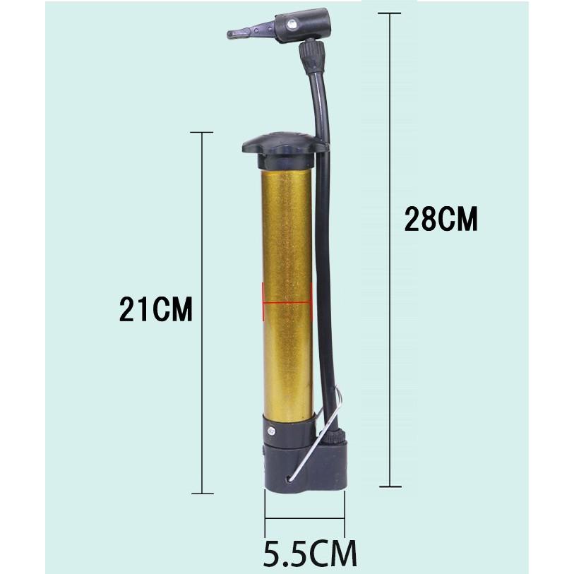 自転車 空気入れ ゴールド2 空気針付き ボール 携帯 軽量 ミニ エアポンプ 米式 _｜vaps｜03