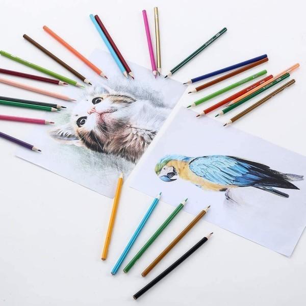 並行輸入品】油性色鉛筆 120色 セット 塗り絵 アート 油性 色鉛筆 大人