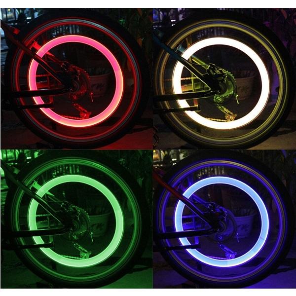 自転車用 光るエアバルブ 2個セット ブルー 光る タイヤ バルブキャップ ホイール _｜vaps｜03