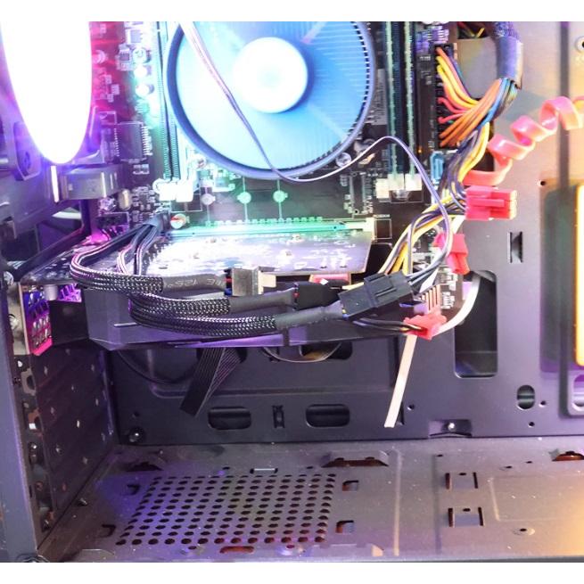 並行輸入品】PWMファン 3分岐ケーブル 4ピン 電源 延長ケーブル Y字型