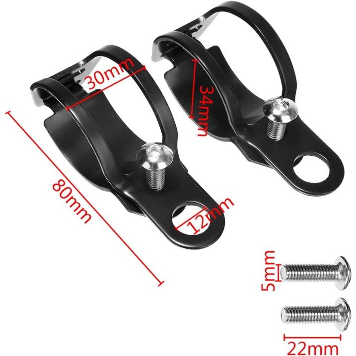 並行輸入品】ウインカー ステー 2個セット フォーク クランプ 30mm