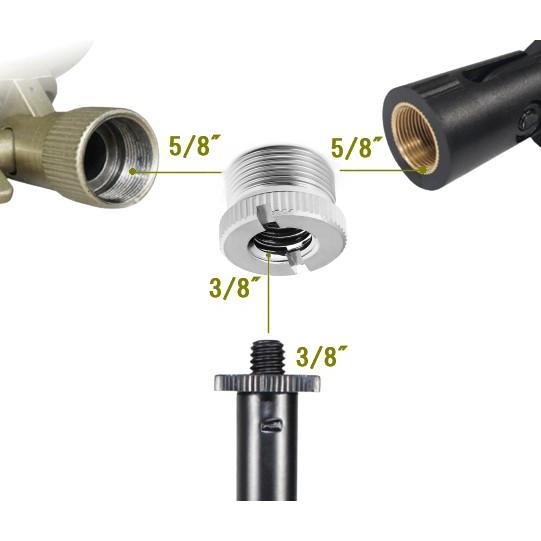 oto‼️3/8アダプター付き 並行輸入品】マイクスタンド 変換アダプター 3/8 メス to 5/8 オス