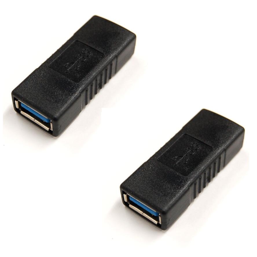 USB 3.0 変換コネクタ 2個セット 並行輸入品】USB3.0 変換アダプター 2個セットブラック USB3.0 A(メス