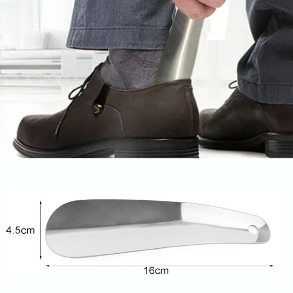 靴ベラ❗️本物 並行輸入品】ステンレス鋼 靴べら 16cm 小型 穴付き コンパクト 靴ベラ