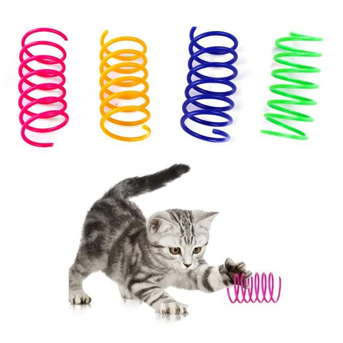 並行輸入品】猫おもちゃ スプリング 4個セット ばね バネ 跳ねる