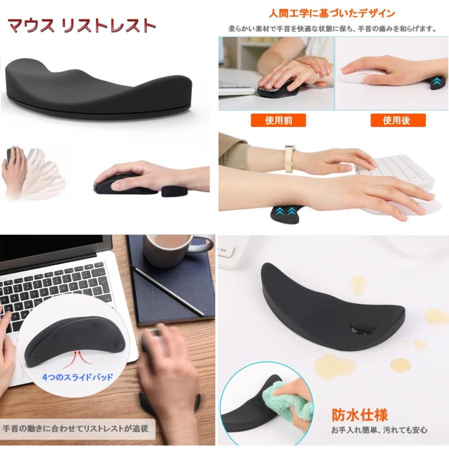 並行輸入品】人間工学設計 マウス リストレスト 右手用 リストパッド