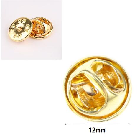 モガリ ピンバッジ 12個セット 並行輸入品】ピンバッジ 留め具 金具 10個セット バタフライ型 金色