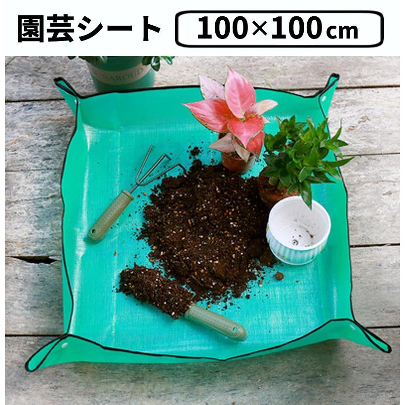 並行輸入品】園芸シート 100×100cm 作業マット 防水 プランティング