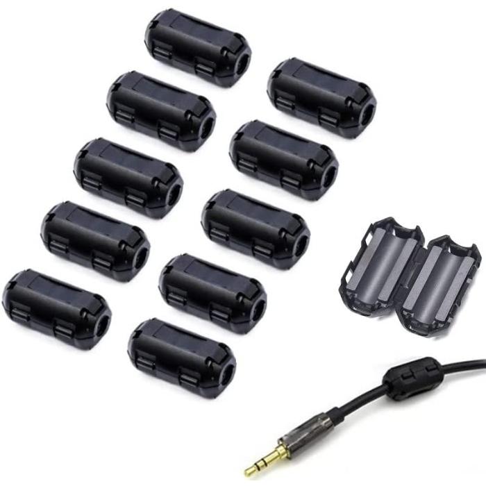 並行輸入品】フェライトコア 10個セット 内径9mm ノイズフィルター