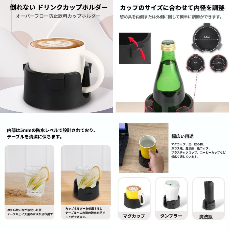 並行輸入品】倒れないドリンクホルダー ホワイト こぼさない カップ