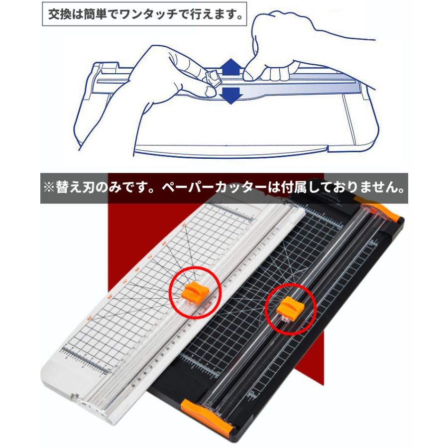 並行輸入品】ペーパーカッター 替刃 4個セット 交換用 スライド