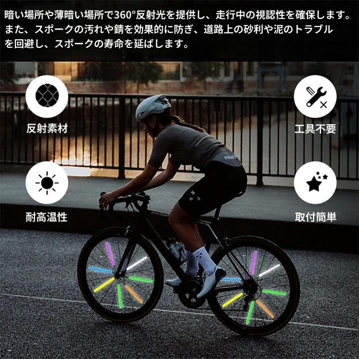並行輸入品】自転車 スポーク リフレクター 12本セット ブルー 反射版